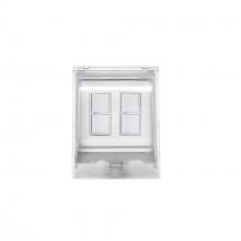  EFDWWPW - Eurofase EFDWWPW Flush Mount Dual Duplex Stack Switch With Weatherproof Cover and Gang Box