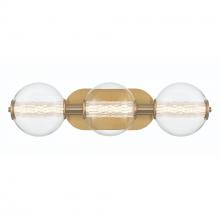  46809-023 - Atomo 3 Light Sconce in Gold with Clear Glass