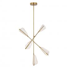  CH62737-BG/LG-UNV - Mulberry 37-in Brushed Gold/Light Guide LED Chandeliers