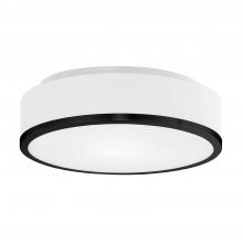 Kuzco Lighting Inc 599002BK - Charlie 12-in Black 2 Lights Flush Mount