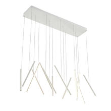  LP14840-WH - Chute 40-in White LED Linear Pendant