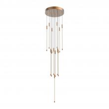  MP75121-BG - Motif 21-in Brushed Gold LED Multi Pendant