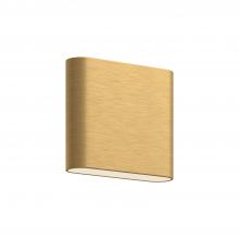  AT68006-BG - Slate 6-in Brushed Gold LED Wall Sconce