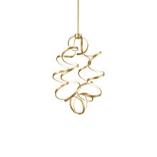  CH93934-AN - Synergy 34-in Antique Brass LED Chandeliers