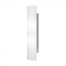  WS6222-BN - LED Wall Sconce with Segmental Shaped White Opal Glass