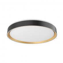  FM43920-BK/WH - Essex 20-in Black/White LED Flush Mount