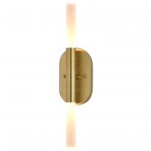  W0488 - Fulton 18-in. 2 Light LED Wall Light Satin Brass