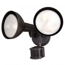  T0695 - 11.75-in. 2 Light Outdoor Motion Sensor Security Flood Light Bronze 180 Deg.