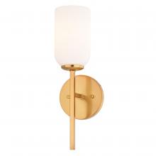  W0485 - Shelby 15.25-in. H 1 Light Wall Light Natural Brass