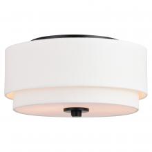  C0279 - Burnaby 13-in Flush Mount Black