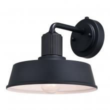  T0750 - Hammond 10-in. Outdoor Wall Light Matte Black and Glossy White