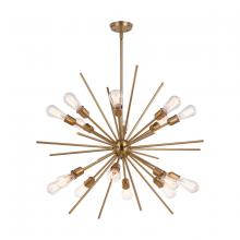  P0344 - Estelle 36 in. 16 Light Pendant Natural Brass