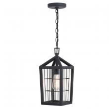  T0590 - Gage 7-in. Outdoor Pendant Volcanic Black