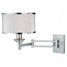  W0259 - Polk Instalux Swing Arm Wall Light Satin Nickel