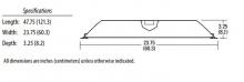  2GTL 4 72L A19 EZ1 EL14L LP835 - Lensed LED Troffer, Four lamps, Nominal