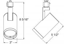  R620L 40K 80CRI PDIM VBS WH - Trac-Lites 10W LED Variable Beam, 4000K,