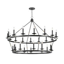 Hudson Valley 3228-AOB - 28 LIGHT CHANDELIER