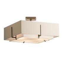  126510-SKT-07-SF1605-SA2012 - Exos Square Double Shade Semi-Flush