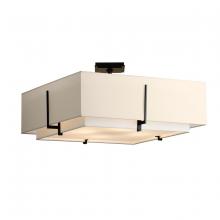  126513-SKT-10-SF2012-SA2401 - Exos Square Large Double Shade Semi-Flush