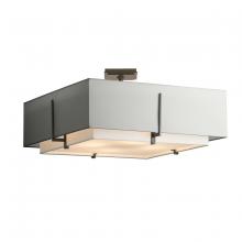  126513-SKT-20-SF2012-SJ2401 - Exos Square Large Double Shade Semi-Flush