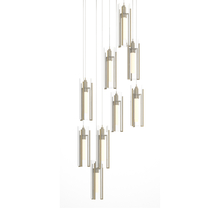  131104-SKT-LONG-86-ZM0065 - Exos Glass 9-Light Pendant