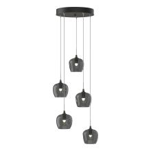  131123-SKT-STND-07-YL0709 - Ume 5-Light Pendant