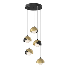  131125-SKT-STND-10-86-GG0711 - Brooklyn 5-Light Double Shade Pendant