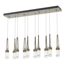  131207-SKT-STND-84-ZM0434 - Link 10-Light Clear Glass Pendant