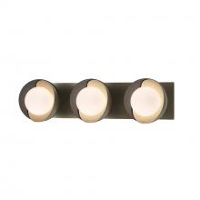  201378-SKT-84-10-GG0711 - Brooklyn 3-Light Straight Double Shade Bath Sconce