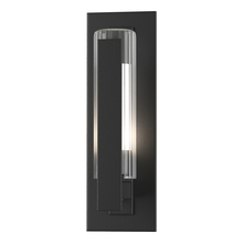  307281-SKT-80-ZU0660 - Vertical Bar Fluted Glass Small Outdoor Sconce