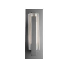  307282-SKT-78-ZU0658 - Vertical Bar Fluted Glass Medium Outdoor Sconce