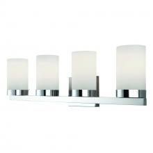 Canarm IVL429A04CH - Milo 4 Light Vanity, Chrome Finish