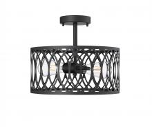  4212-MB - Arelyn 1-Light Semi-Flush Ceiling Mount Matte Black