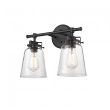  4412-MB - Amberose 2-Light Vanity Matte Black