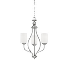  3053-BPW - Lansing 3-Light Chandelier Ceiling Light Brushed Pewter