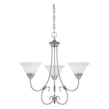  1363-RS - Fulton 3-Light Chandelier Ceiling Light Rubbed Silver