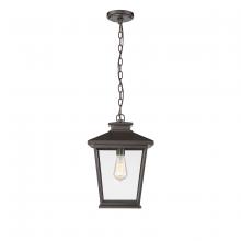  4722-PBZ - Bellmon 1-Light Outdoor Hanging Lantern Powder Coated Bronze