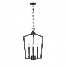 Millennium 4523-MB - Lizabeth 3-Light Pendant light Matte Black