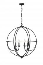  12306-MB - Artemis 6-Light Chandelier Ceiling Light Matte Black