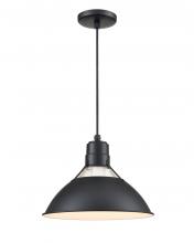  RGCC13-SB - R Series 1-Light Cord Hung Glass Cone Satin Black