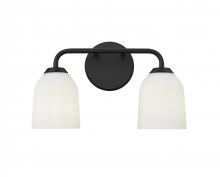  22302-MB - Norah 2-Light Vanity Matte Black