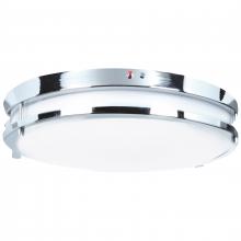  20464LEDEM-CH/ACR - Dual Voltage Emergency Backup LED Flush Mount