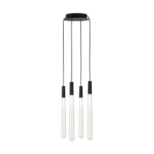 Visual Comfort & Co. Modern Collection 700TRSPPYLC4RB-LED930 - Pylon Crystal 4 Light Chandelier