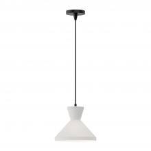  PD473710MBOP - Betty 10-in Matte Black/Opal Glass 1 Light Pendant