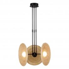  PD350318UBWO - Harbour 18-in Urban Bronze/Woven LED Pendant