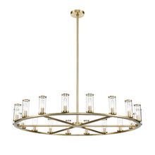  CH309018NBCG - Revolve Clear Glass/Natural Brass 18 Lights Chandeliers