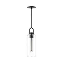  PD401505MBCL - Soji 5-in Clear Glass/Matte Black 1 Light Pendant