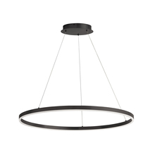  CIR-3263C-MB - 63W Chandelier, Matte Black with White Acrylic Diffuser