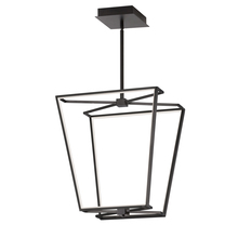 Dainolite CUR-1848C-MB - 48W Chandelier, Matte Black with White Silicone Diffuser