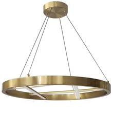 Dainolite DNT-2440LEDC-AGB - 40W Chandelier, Aged Brass w/ White Silicone Diffuser